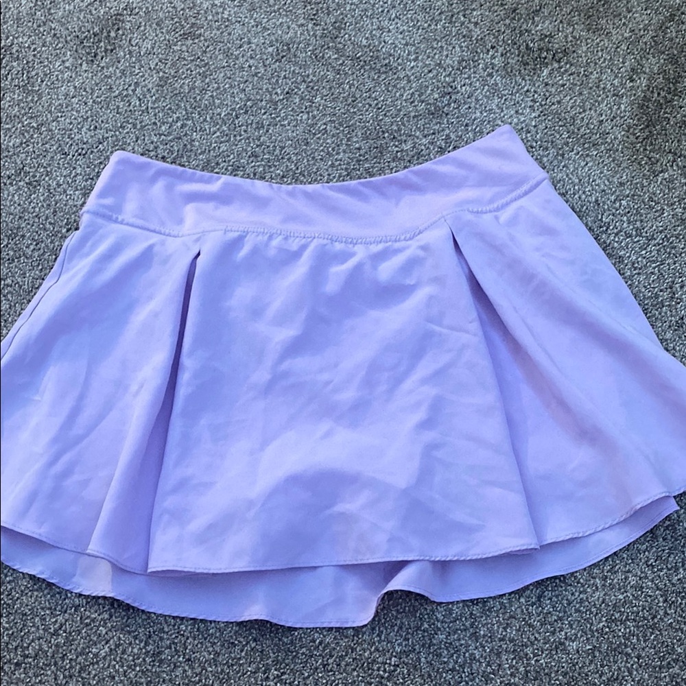 Love Tree Purple Skater Mini Skirt Athletic Pleated